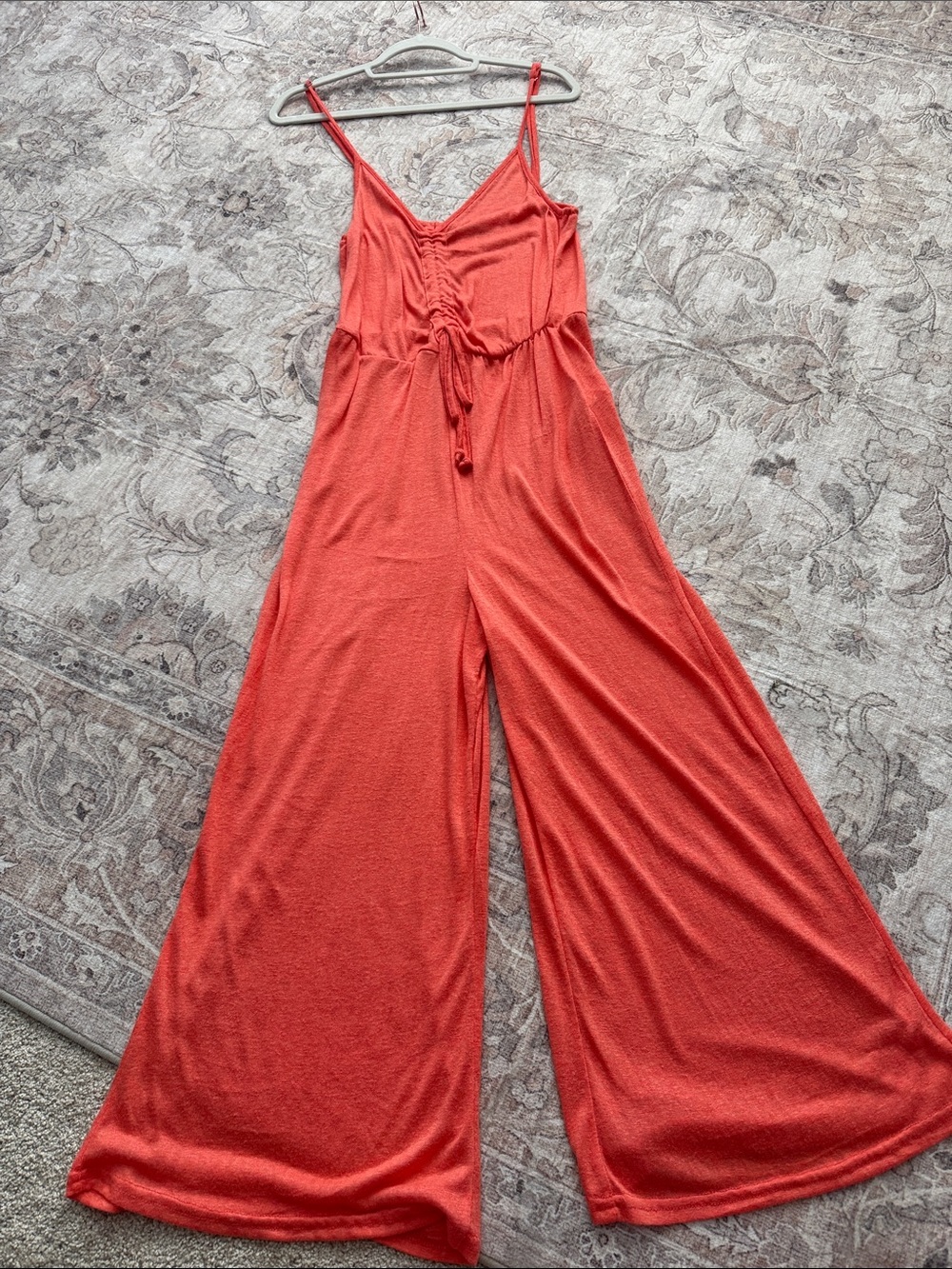VENUS Coral swim cover-up Jumpsuit with Adjustable Drawstring Back. Never worn.